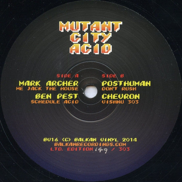 Various : Mutant City Acid (12", Ltd, Num)