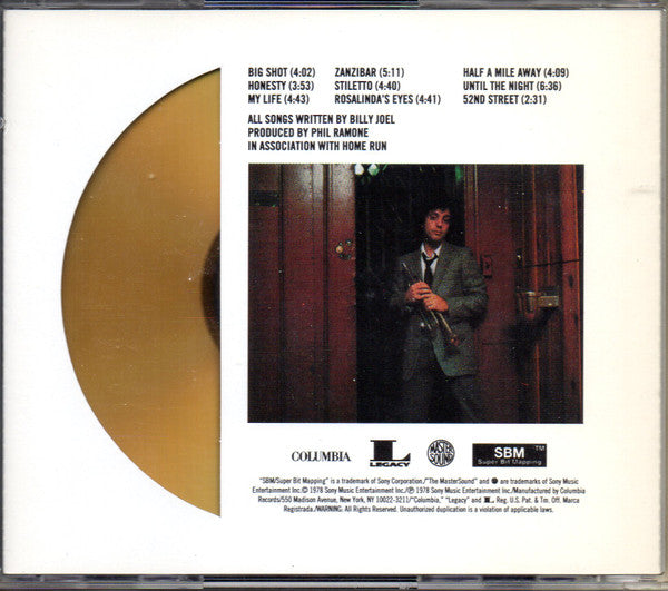 Billy Joel : 52nd Street (CD, Album, RE, RM, Gol)