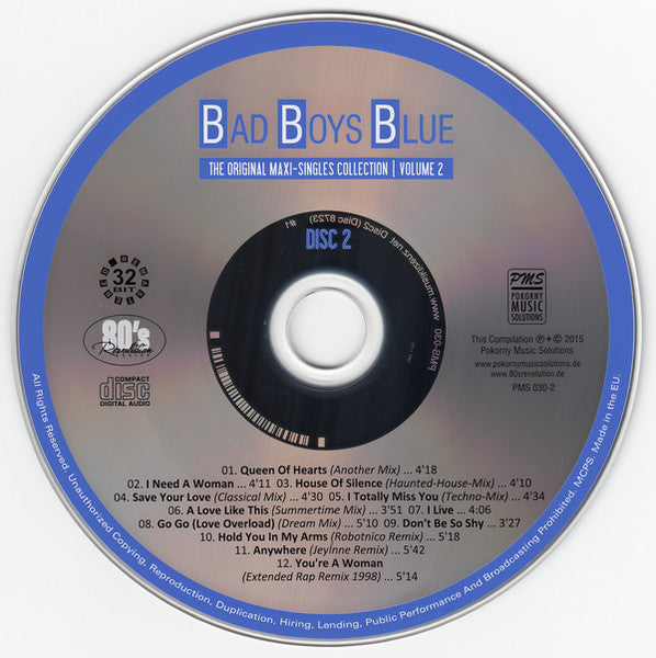 Bad Boys Blue : The Original Maxi-Singles Collection Volume 2 (2xCD, Comp, RM)