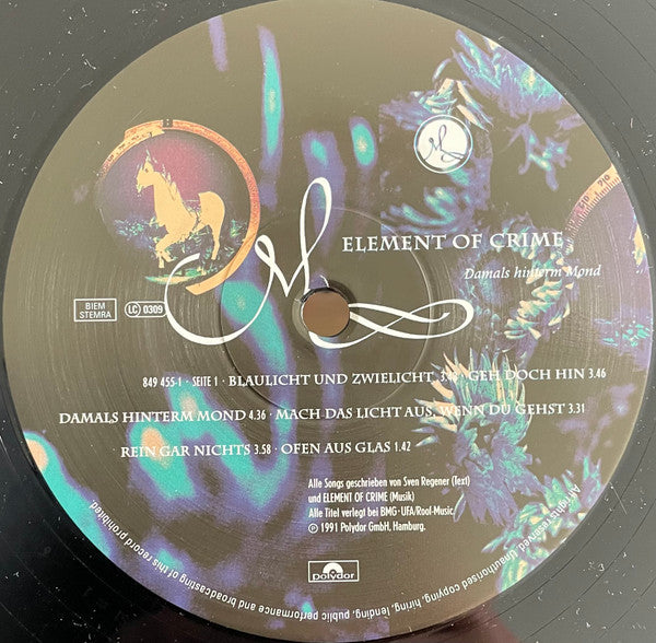 Element Of Crime : Damals Hinterm Mond (LP, Album)