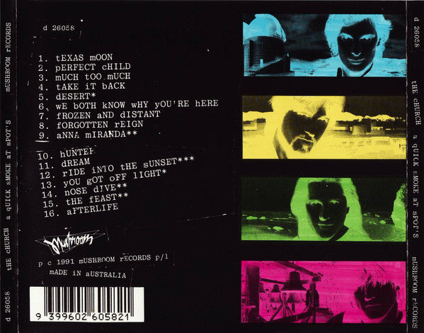 The Church : A Quick Smoke At Spot&#39;s (Archives 1986-1990) (CD, Comp, Bla)