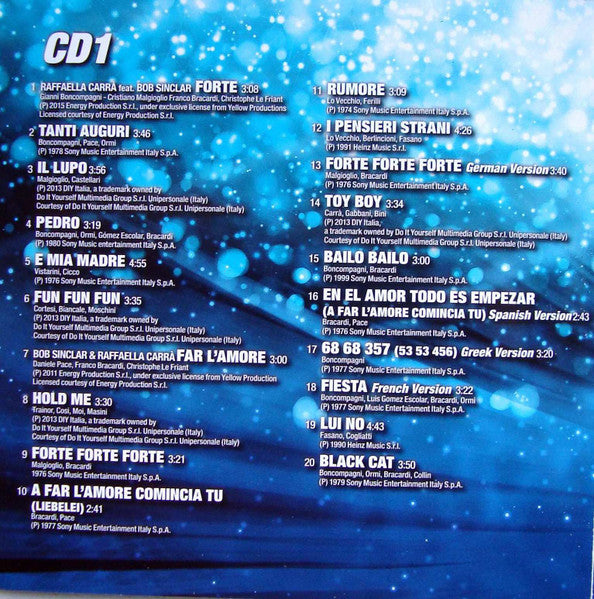Raffaella Carrà : Forte Forte Forte (Hits &amp; Rarities) (2xCD, Comp)