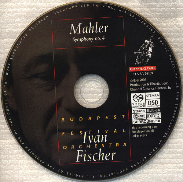 Mahler*, Budapest Festival Orchestra, Iván Fischer*, Miah Persson : Symphony No. 4 (SACD, Hybrid, Multichannel, Album)