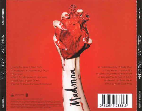 Madonna : Rebel Heart (CD, Album, Dlx, Ltd)