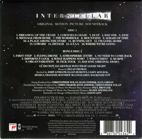 Hans Zimmer : Interstellar (Original Motion Picture Soundtrack) (CD, Album + CD + Box, Ltd)