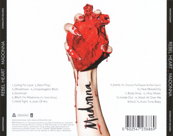 Madonna : Rebel Heart (CD, Album, Ltd)