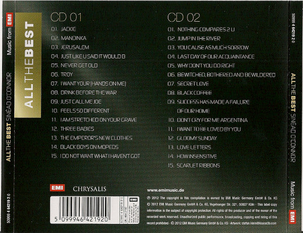 Sinéad O'Connor : All The Best (2xCD, Comp)