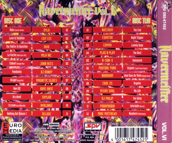 Various : Ravermeister Vol. VI (2xCD, Comp)