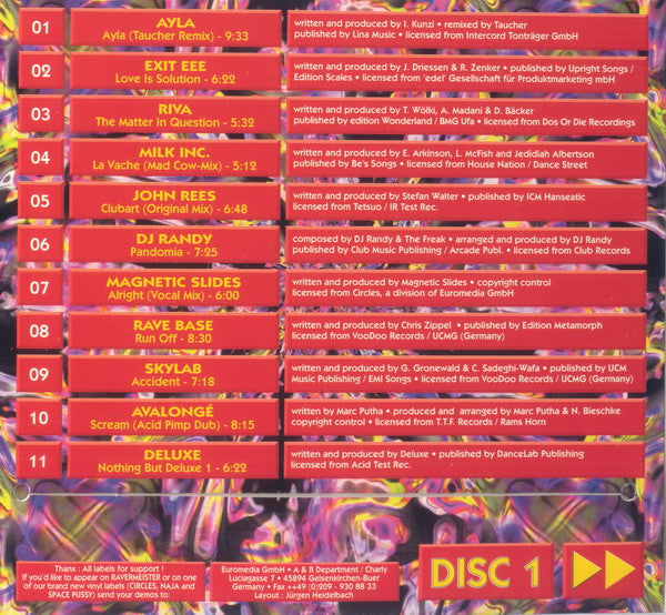 Various : Ravermeister Vol. VI (2xCD, Comp)