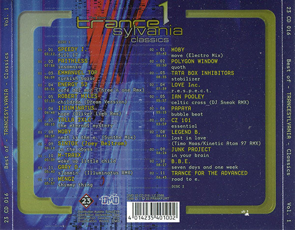 Various : The Best Of Trancesylvania - Classics - Volume 1 (2xCD, Comp)