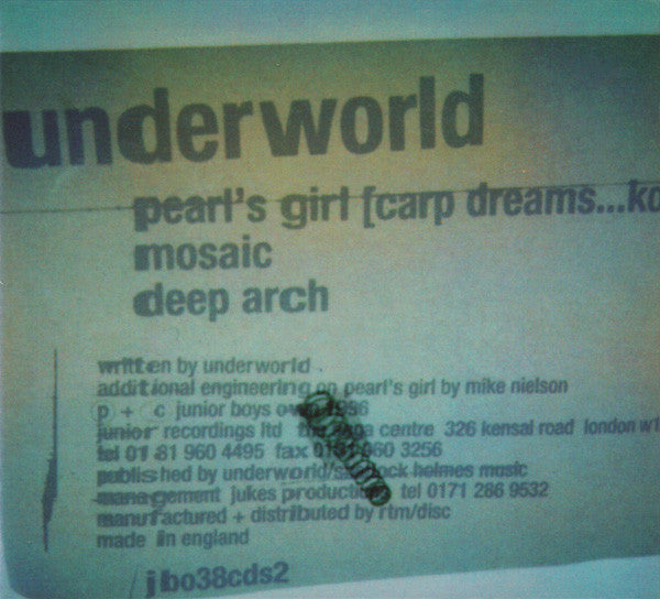 Underworld : Pearl&#39;s Girl (Carp Dreams...Koi) (2xCD, Single)