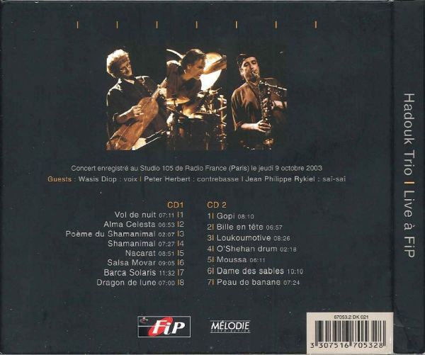 Hadouk Trio : Live À FiP (2xCD)