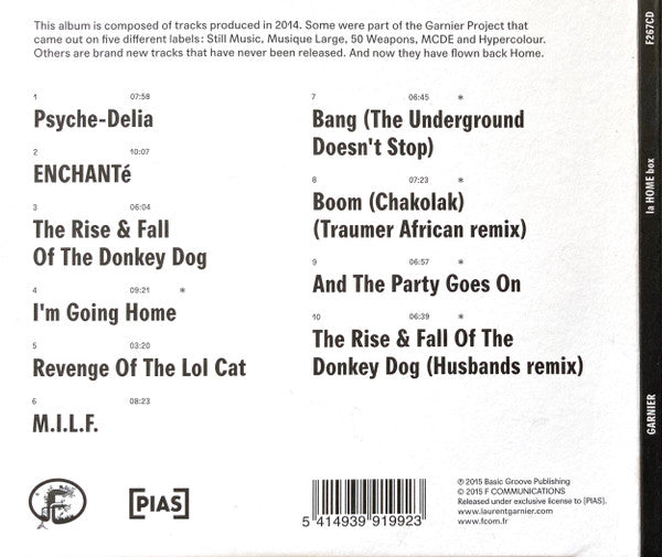 Laurent Garnier : La Home Box (CD, Album, Comp)