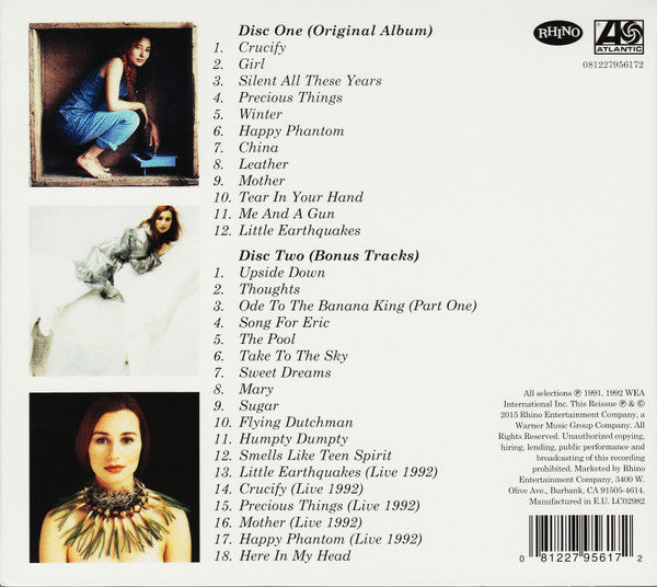 Tori Amos : Little Earthquakes (CD, Album, RE + CD, Comp + Dlx, RM)