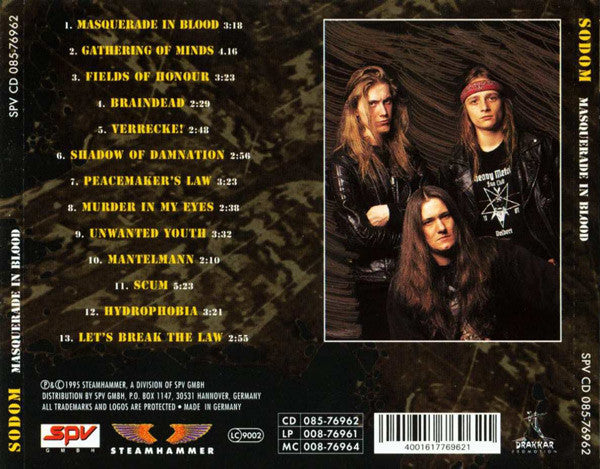 Sodom : Masquerade In Blood (CD, Album)