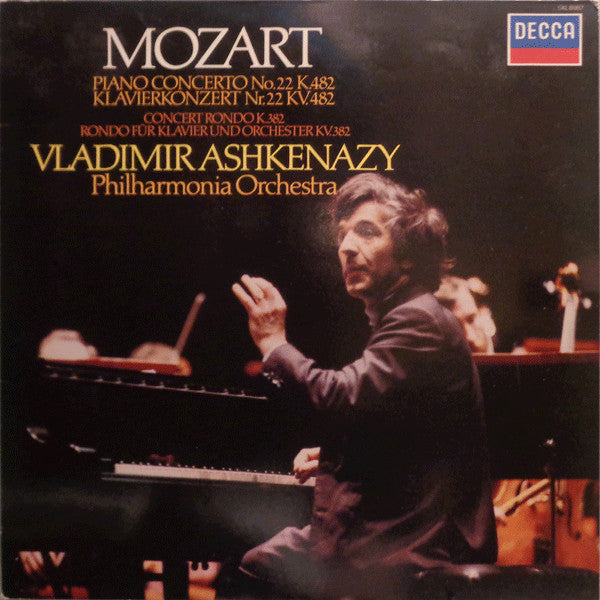 Mozart* - Vladimir Ashkenazy, Philharmonia Orchestra : Piano Concerto No.22, K.482 / Concert Rondo K.382 (LP)