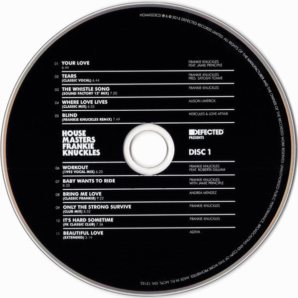 Frankie Knuckles : House Masters (2xCD, Comp)