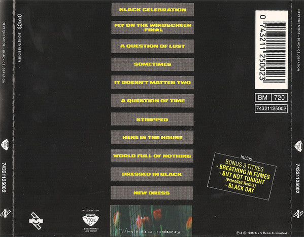 Depeche Mode : Black Celebration (CD, Album, RE)