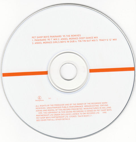 Pet Shop Boys : Paninaro '95 (The Remixes) (CD, Maxi)