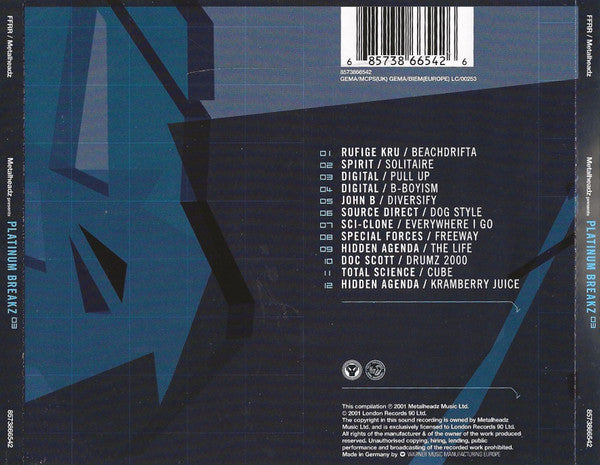 Various : Metalheadz Presents Platinum Breakz 03 (CD, Comp)
