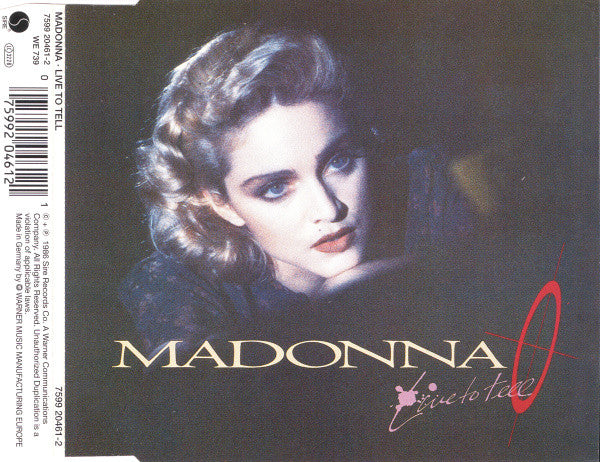 Madonna : Live To Tell (CD, Single, RE)