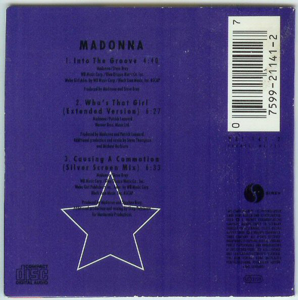 Madonna : Into The Groove / Who&#39;s That Girl / Causing A Commotion (CD, Mini)