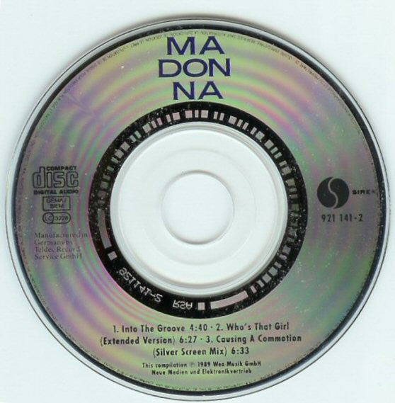 Madonna : Into The Groove / Who&#39;s That Girl / Causing A Commotion (CD, Mini)