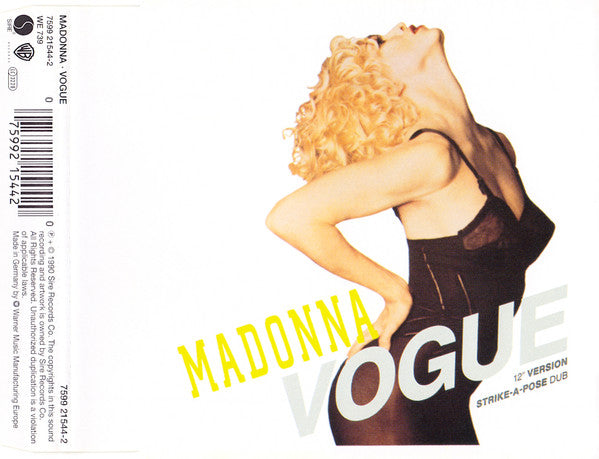 Madonna : Vogue (CD, Single, RE)