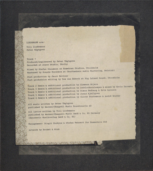 Lindemann : Praise Abort (CD, Single)