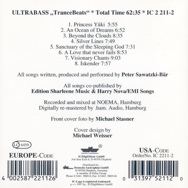 Ultrabass : TranceBeats (CD, Album, RM)
