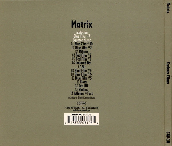 Matrix (7) : Various Films (CD, Comp)