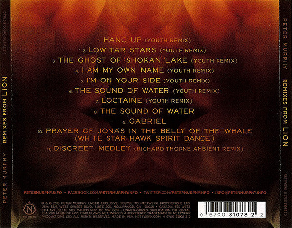 Peter Murphy : Remixes From Lion (CD, Album, Ltd)