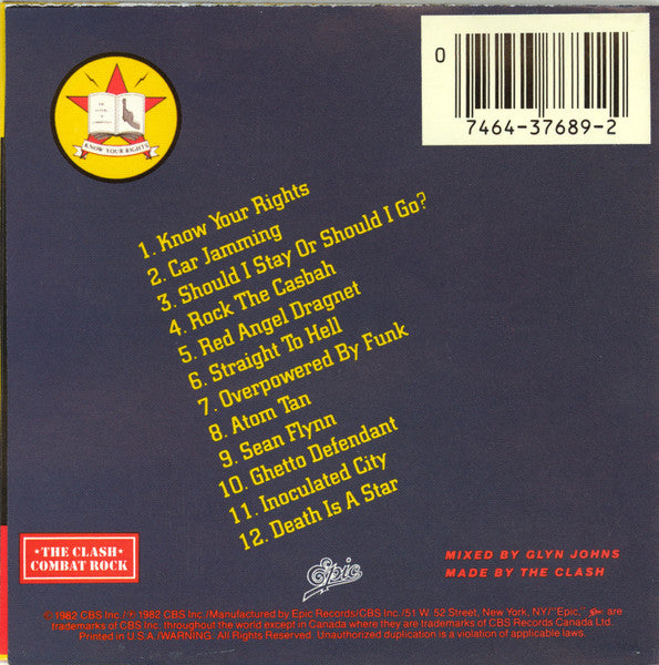 The Clash : Combat Rock (CD, Album, RE, CMU)