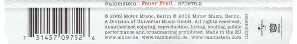 Rammstein : Feuer Frei! (CD, Single, Enh)