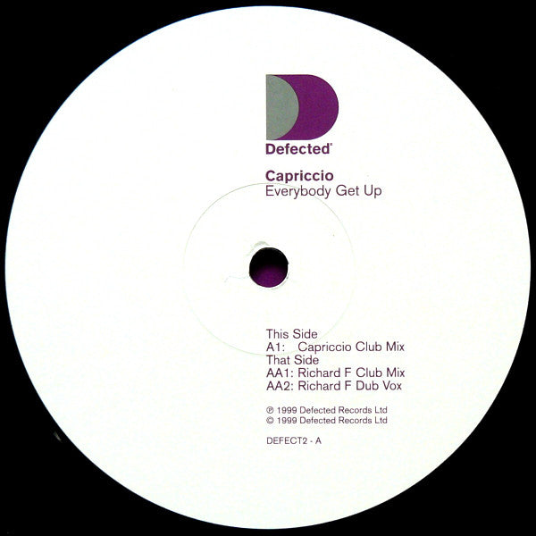 Capriccio : Everybody Get Up (12&quot;, Par)