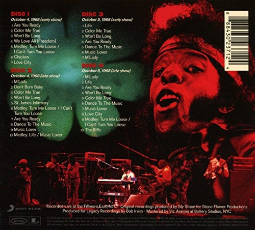 Sly And The Family Stone* : Live At The Fillmore East October 4th &amp; 5th, 1968 (4xCD, Album)