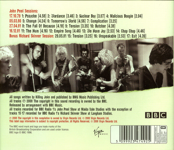 Killing Joke : The Peel Sessions 1979-1981 (CD, Comp)