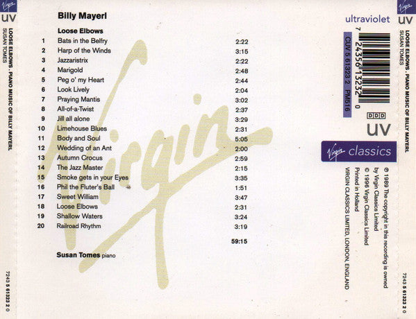 Susan Tomes - Billy Mayerl : Loose Elbows - Piano Music Of Billy Mayerl (CD, Album, RE)