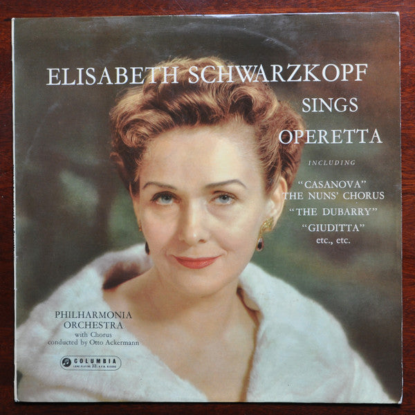 Elisabeth Schwarzkopf / Philharmonia Chorus &amp; Orchestra* Conducted By Otto Ackermann : Elisabeth Schwarzkopf Sings Operetta (LP, Mono)