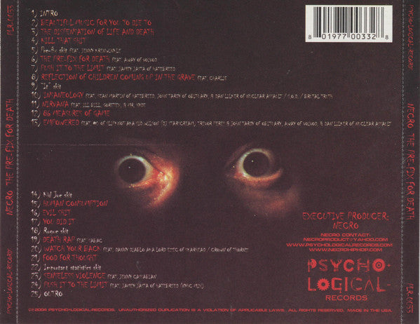 Necro : The Pre-Fix For Death (CD, Album)