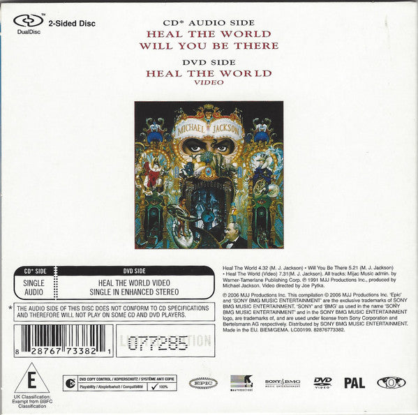 Michael Jackson : Heal The World (Hybrid, DualDisc, Single, Ltd, Num, PAL)