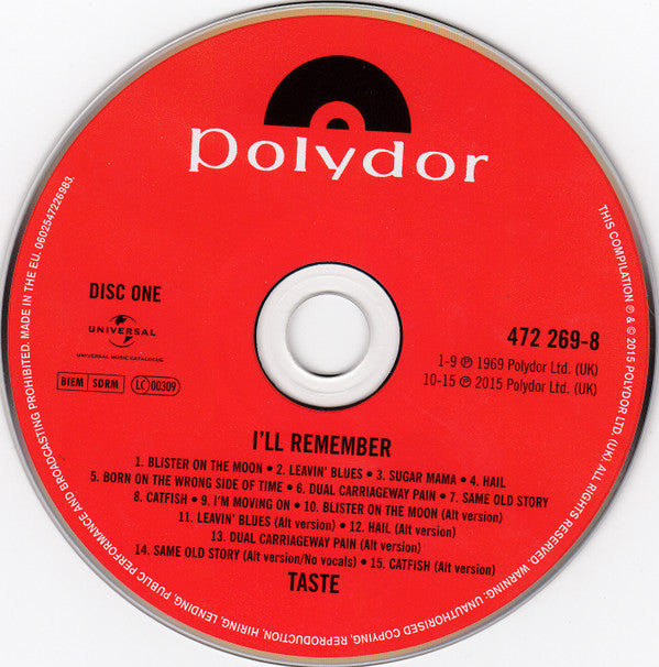 Taste (2) : I'll Remember (4xCD, Comp, RM)