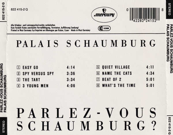 Palais Schaumburg : Parlez-Vous Schaumburg ? (CD, Album)