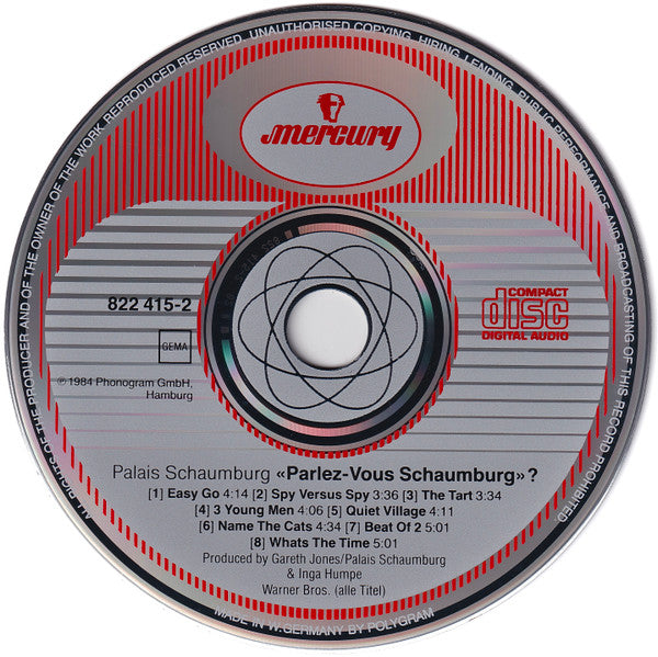 Palais Schaumburg : Parlez-Vous Schaumburg ? (CD, Album)
