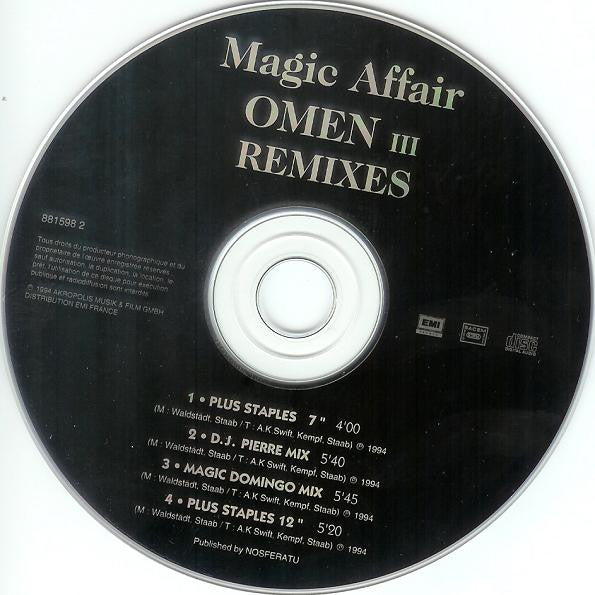 Magic Affair : Omen III (Remixes) (CD, Maxi)