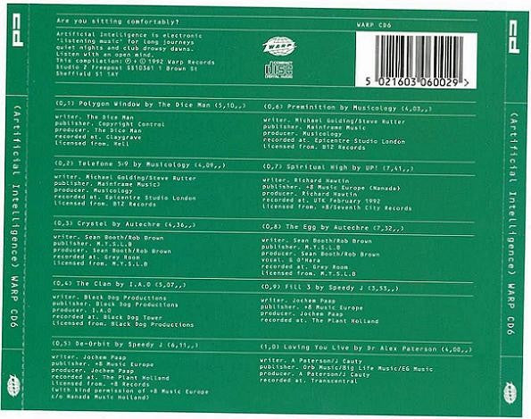 Various : Artificial Intelligence (CD, Comp, RE)