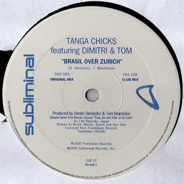Tanga Chicks Featuring Dimitri &amp; Tom : Brasil Over Zurich (2x12&quot;)