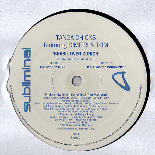 Tanga Chicks Featuring Dimitri &amp; Tom : Brasil Over Zurich (2x12&quot;)