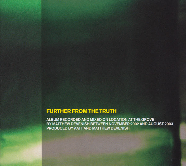 And Also The Trees : Further From The Truth (CD, Album)