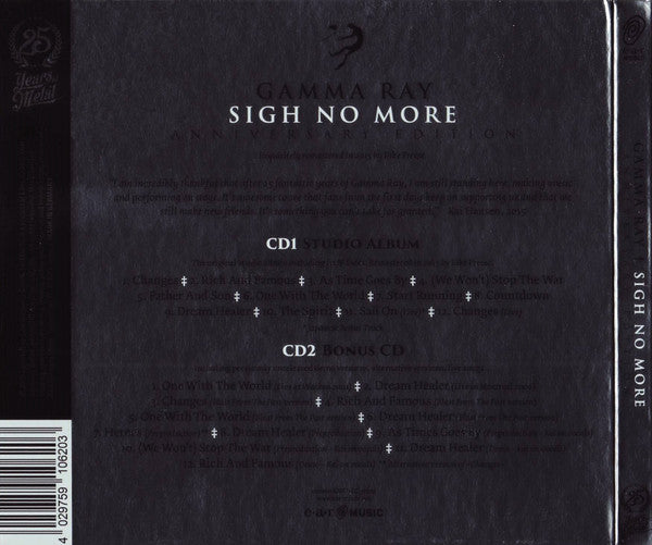 Gamma Ray : Sigh No More (2xCD, Album, RE, RM, Ann)